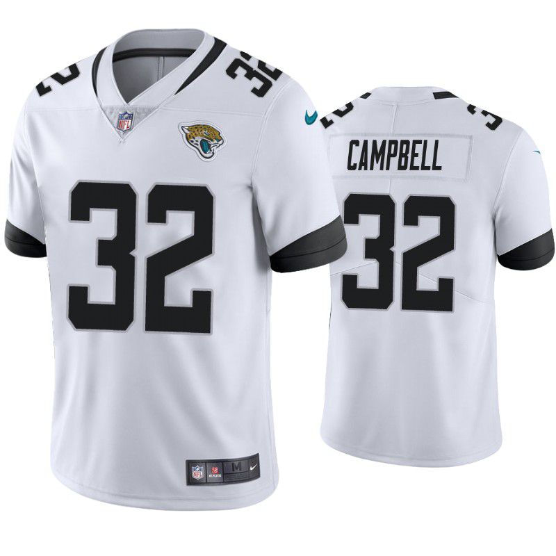 Men Jacksonville Jaguars #32 Tyson Campbell Nike White Limited NFL Jersey
